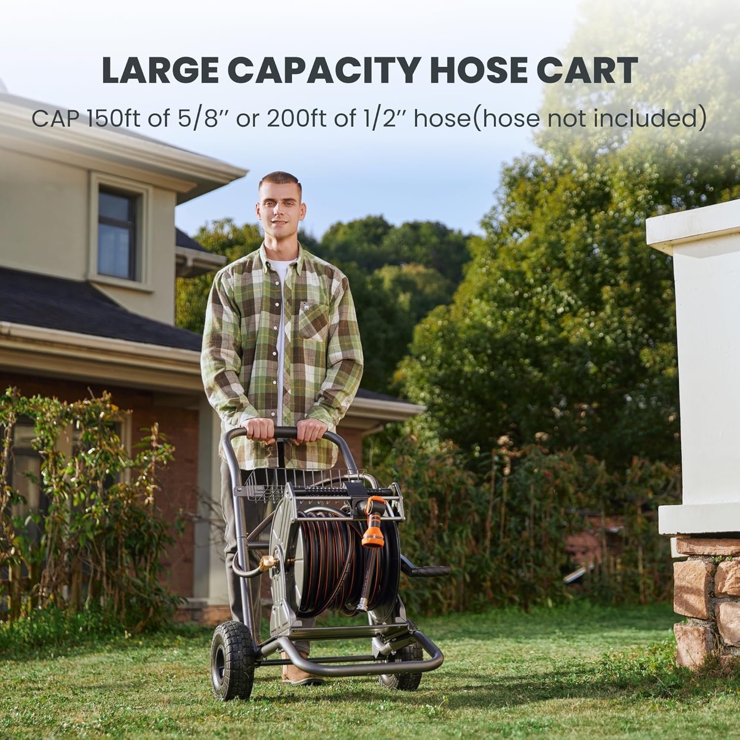 Garden Hose Reel Cart - Image 2